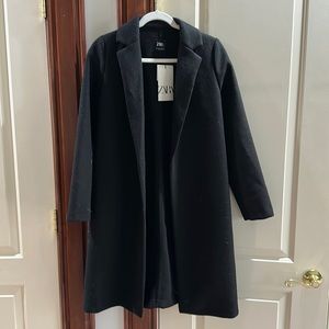 NWT Zara lapel coat sz S
